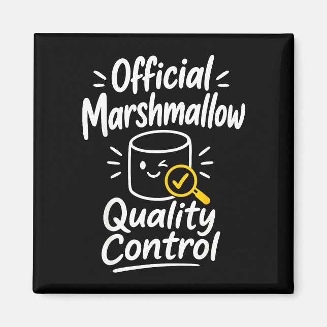 Marshmallow humour campfire s'mores  magnet (Front)