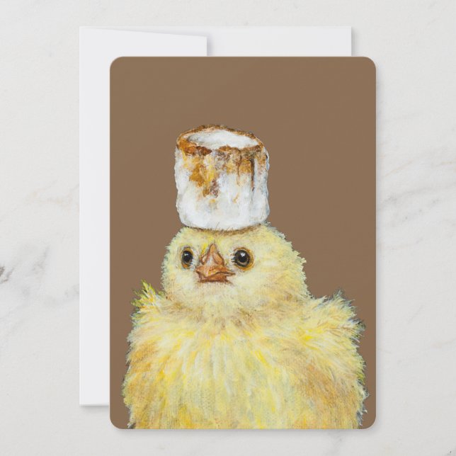 Marshmallow Peep flat card (Front)