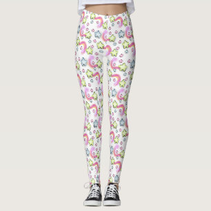 Marshmallow Star Kawaii Pastel Leggings