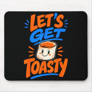 Marshmallow toasted campfire s'mores  mouse pad