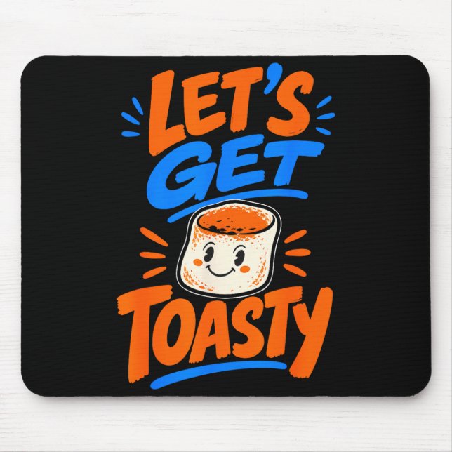 Marshmallow toasted campfire s'mores  mouse pad (Front)