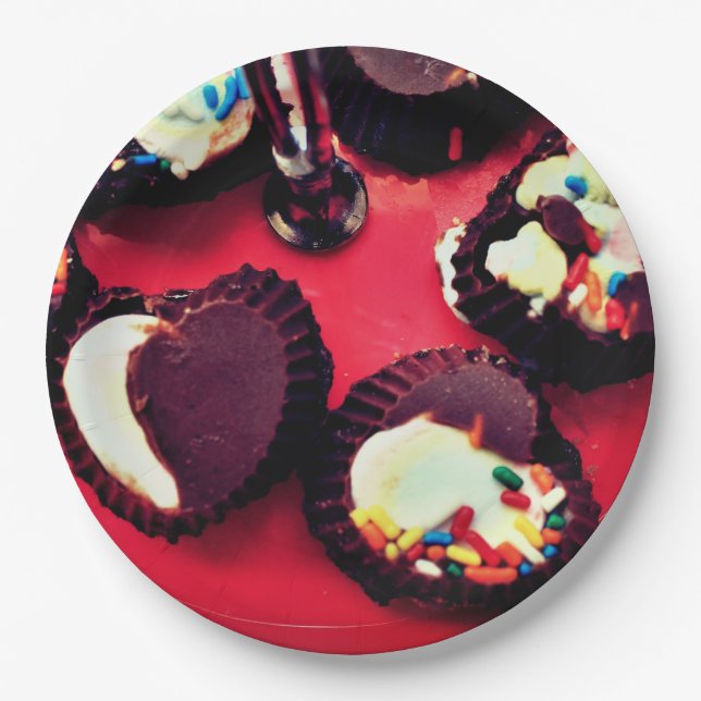 Marshmallow Truffles Paper Plate (Front)