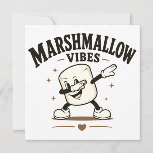 Marshmallow vibes invitation