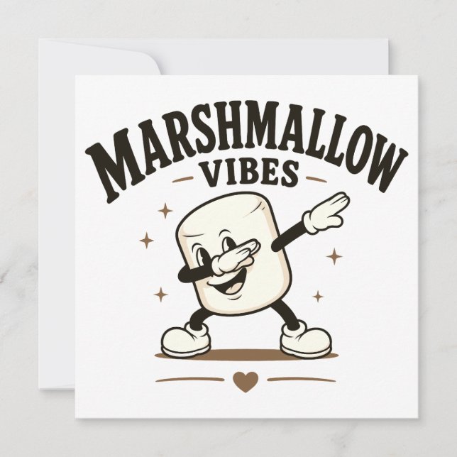 Marshmallow vibes invitation (Front)