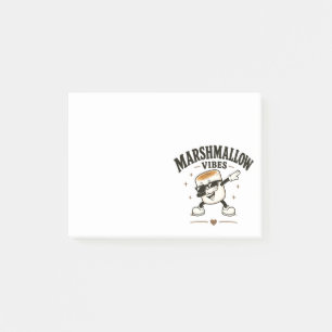 Marshmallow vibes post-it notes