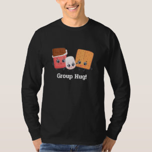 Marshmallows Chocolate Group Hug Smores Camping T-Shirt