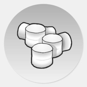 Marshmallows - Classic Round Sticker