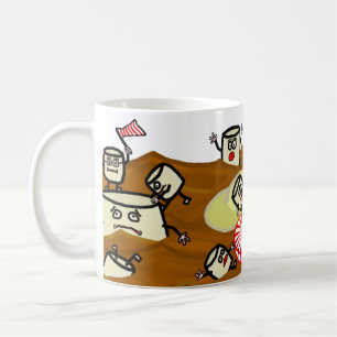 Marshmallows Drowning in Hot Chocolate Coffee Mug