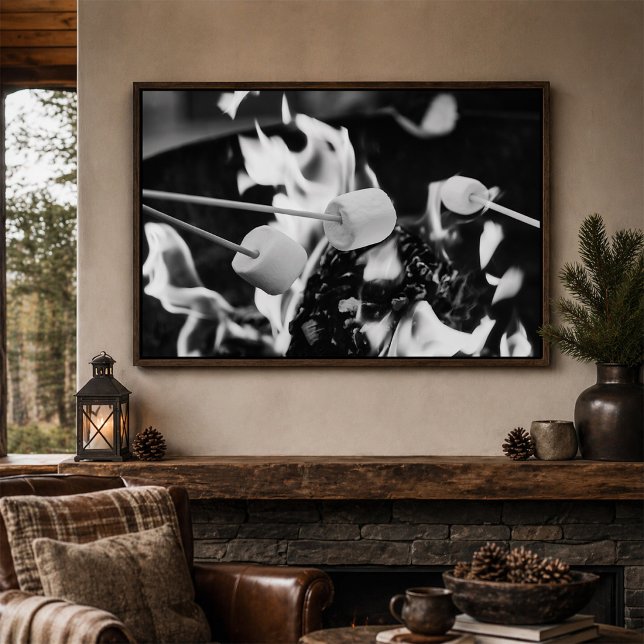 Marshmallows Roasting Over Campfire Flames Poster (Creator Uploaded)