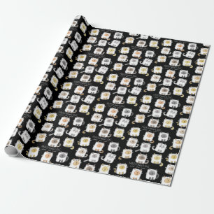 MARSHmeowLOWS Whimsical Wordplay Cat Marshmallows Wrapping Paper