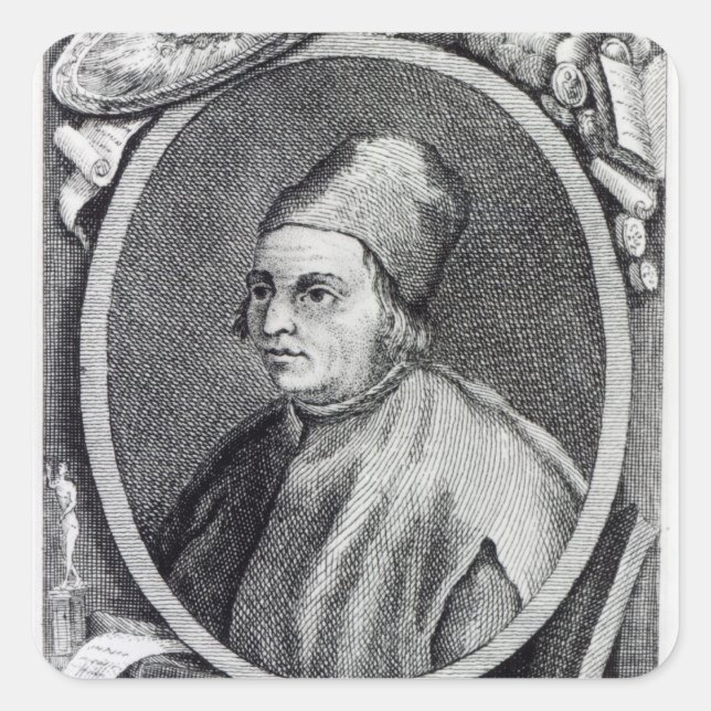 Marsilio Ficino Square Sticker (Front)
