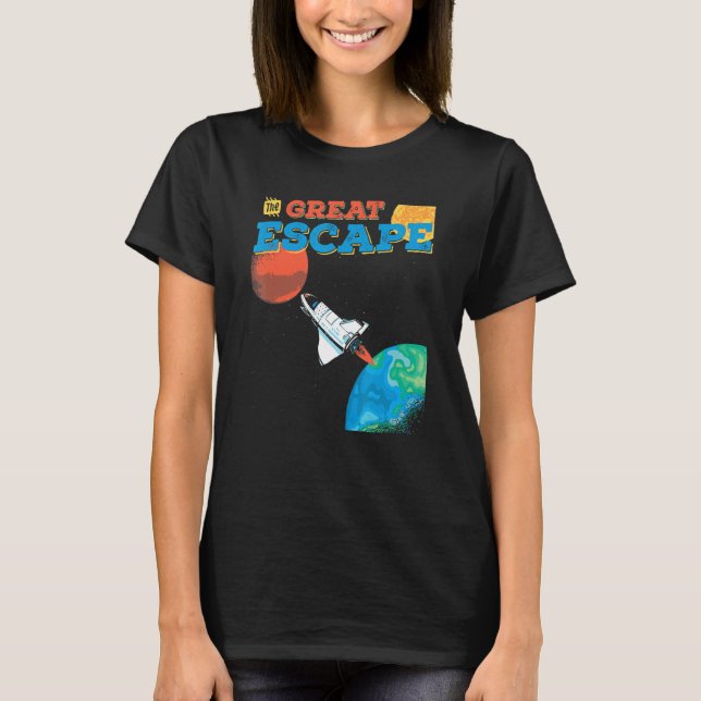 Marslandung Mars Rover Robot Space Vehicle Great E T-Shirt (Front)