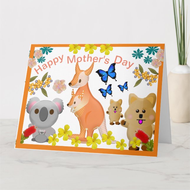Marsupials Mother's Day, Card (Front)
