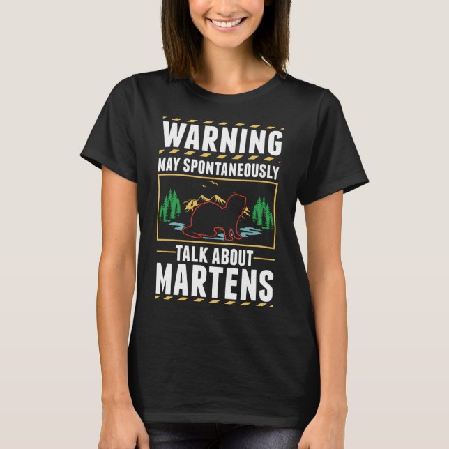 Marten Badger Pine Marten T-Shirt (Front)