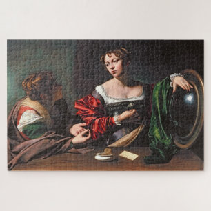 Martha and Mary Magdalene (1598) by Caravaggio Jigsaw Puzzle