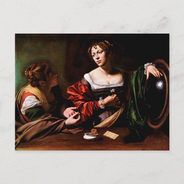 Martha and Mary Magdalene by Caravaggio (c 1598) Postcard (Front)