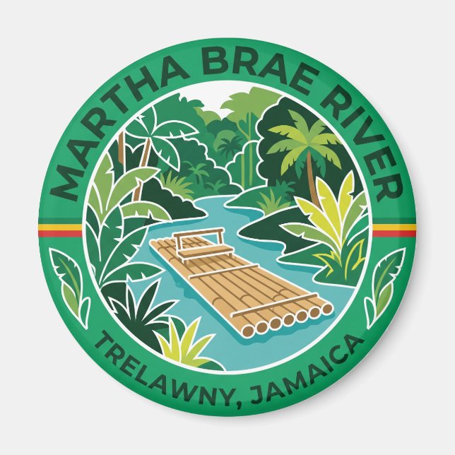 Martha Brae River Jamaica Magnet (Front)