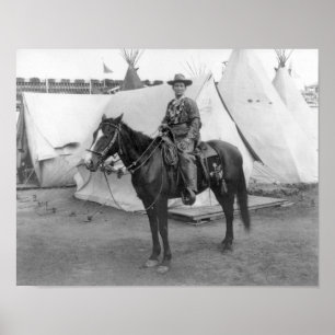 Martha Canary "Calamity Jane" on Horseback Poster