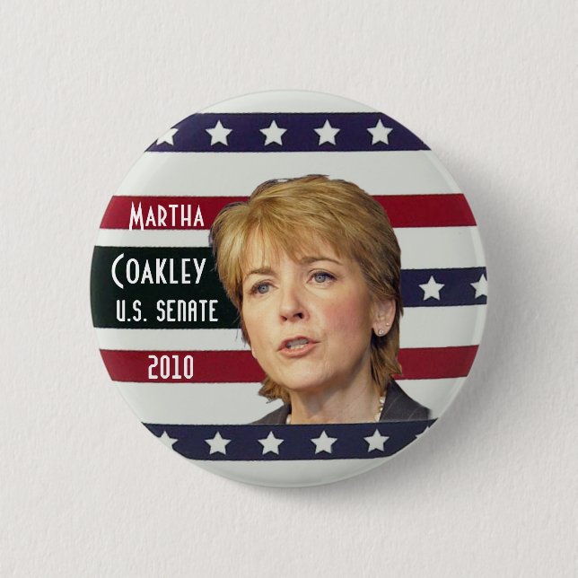 Martha Coakely Senate button (Front)