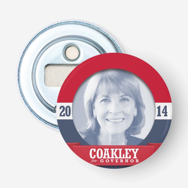 MARTHA COAKLEY CAMPAIGN BOTTLE OPENER (Front)