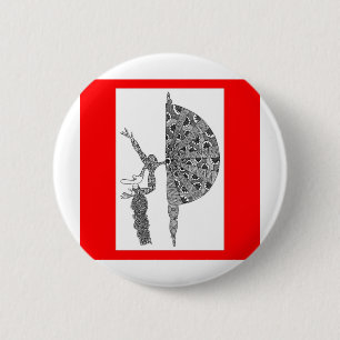 martha graham dancing 6 cm round badge