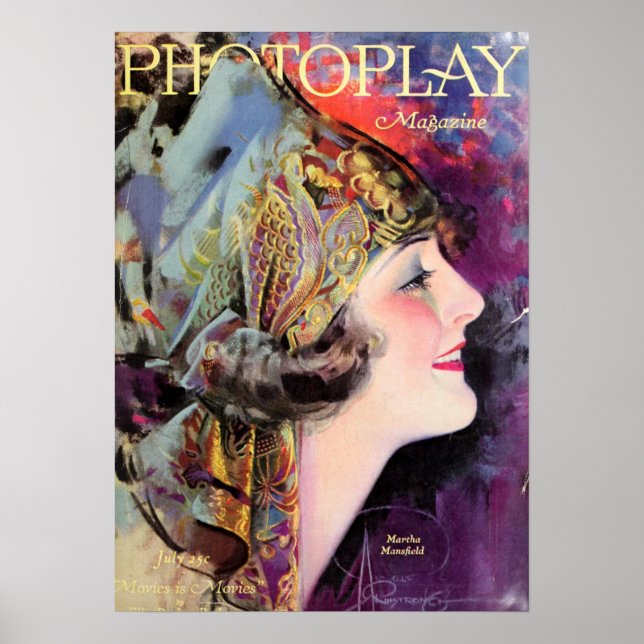 Martha Mansfield, Photoplay July 1920 Poster (Front)