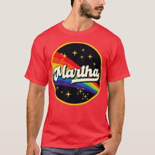 Martha Rainbow In Space Vintage Style T-Shirt