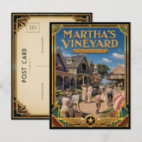 Martha’s Vineyard Massachusetts Vintage Art Deco