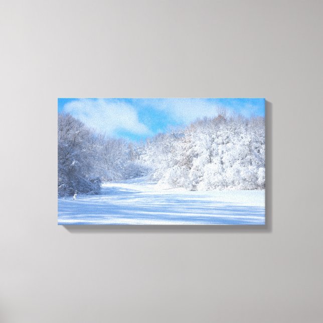 Marthaler Park Snowy Hills Canvas Print (Front)