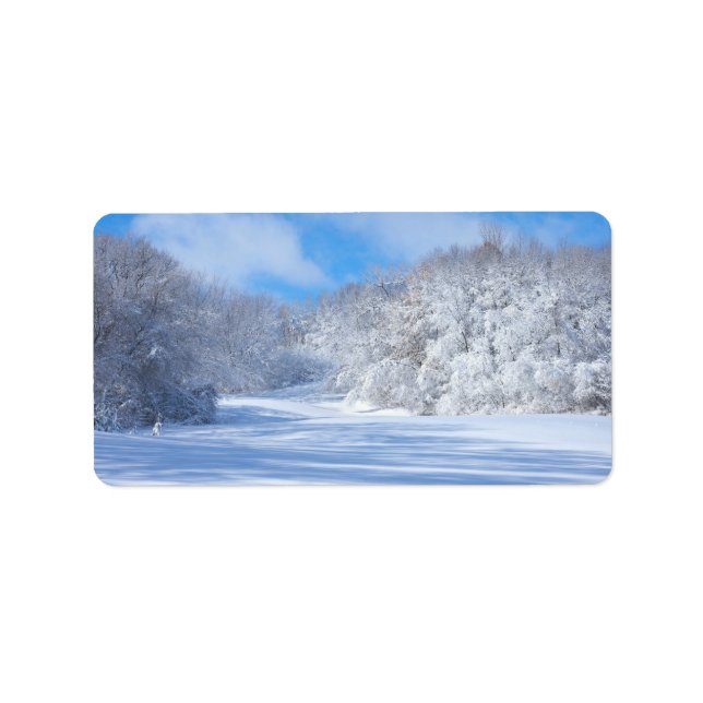Marthaler Park Snowy Hills Label (Front)
