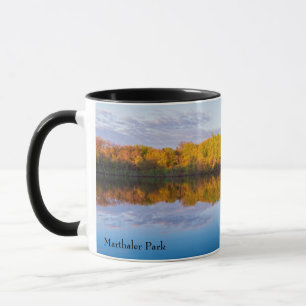 marthaler park woodlands and pond spring sunrise mug