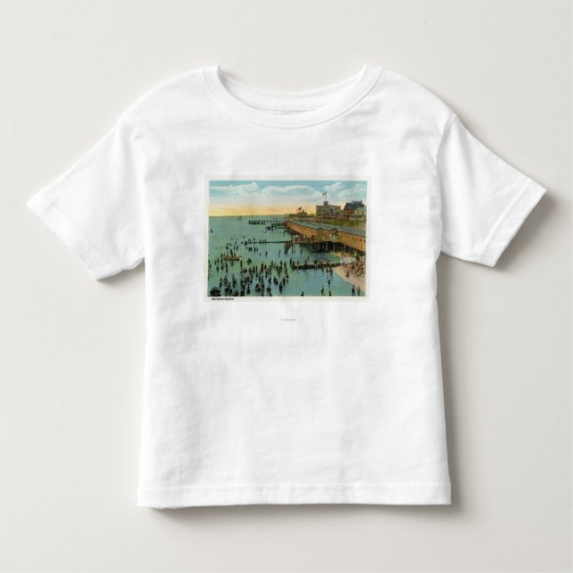 Martha's Vineyard, Aerial View of the Beach Toddler T-Shirt (Front)