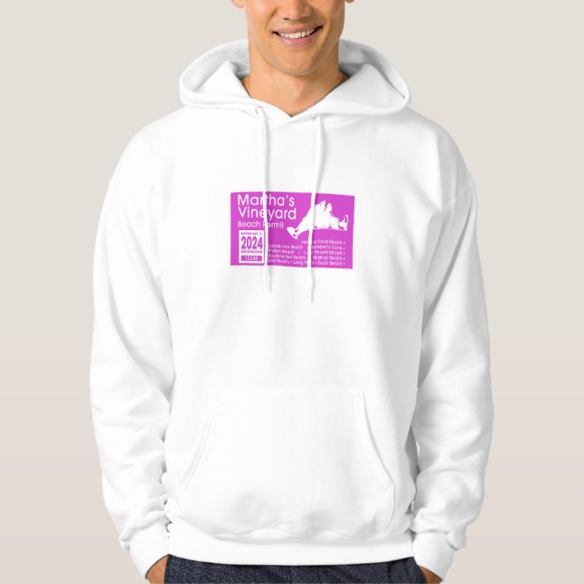 Marthas Vineyard Beach Permit 2024 Hoodie (Front)