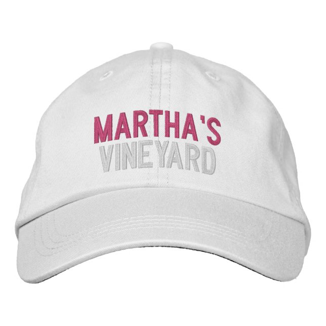 MARTHA'S VINEYARD EMBROIDERED BASEBALL CAP (Front)
