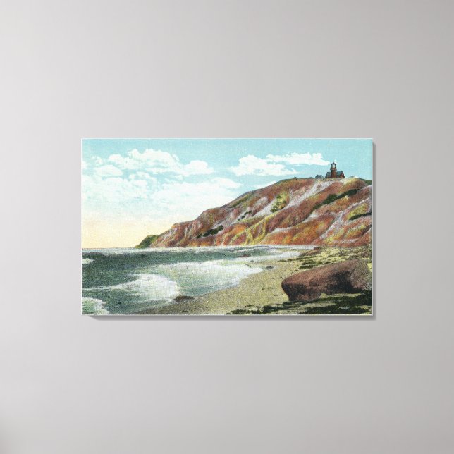 Martha's Vineyard, Gay Head Cliffs View Canvas Print (Front)