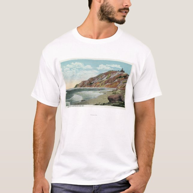 Martha's Vineyard, Gay Head Cliffs View T-Shirt (Front)