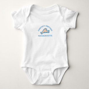 Martha's Vineyard "Map" Design. Baby Bodysuit