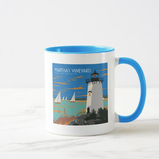 Martha's Vineyard, Massachusetts | Lighthouse Mug (Right)