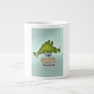 Martha's vineyard Massachusetts travel poster Large Coffee Mug