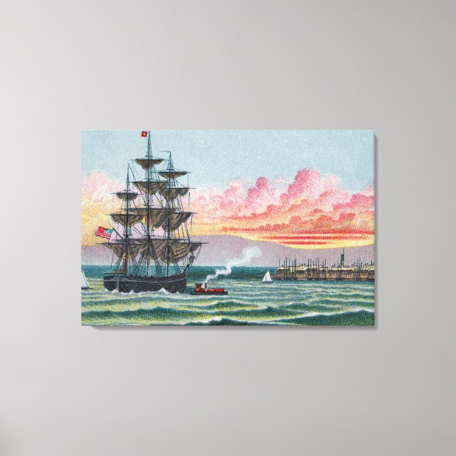 Martha's Vineyard Medium Wrapped Canvas (Front)