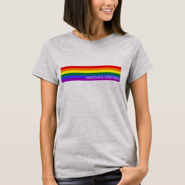 Martha's Vineyard Rainbow Tee (Front)