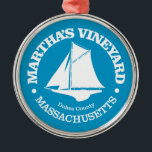 Martha's Vineyard (sloop) Metal Tree Decoration<br><div class="desc">Martha's Vineyard,  Massachusetts.</div>