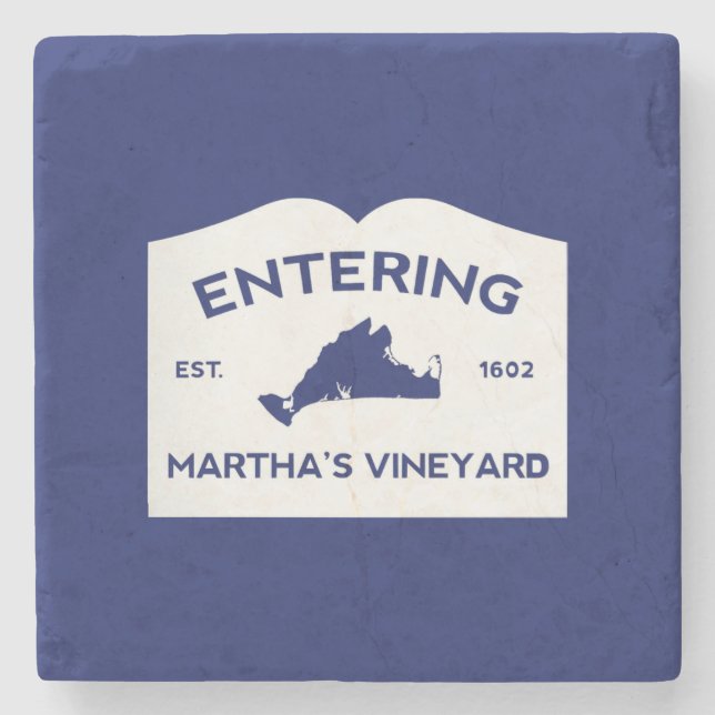 Martha's Vineyard Stone Coaster (Front)