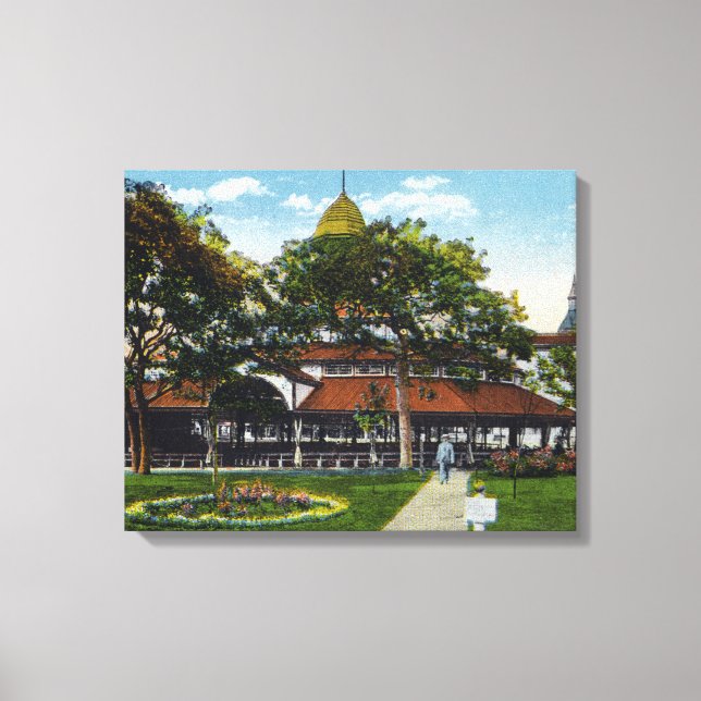 Martha's Vineyard, View of Methodist Canvas Print (Front)