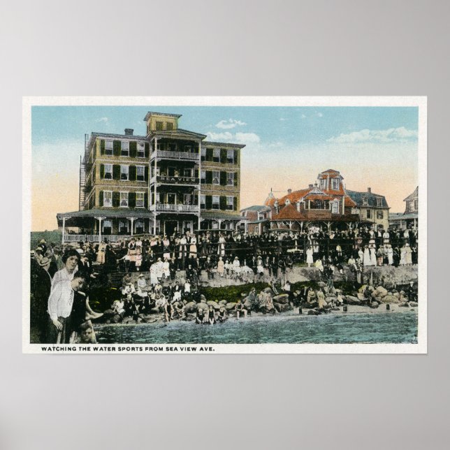 Martha's Vineyard, View of Sea View Avenue Poster (Front)