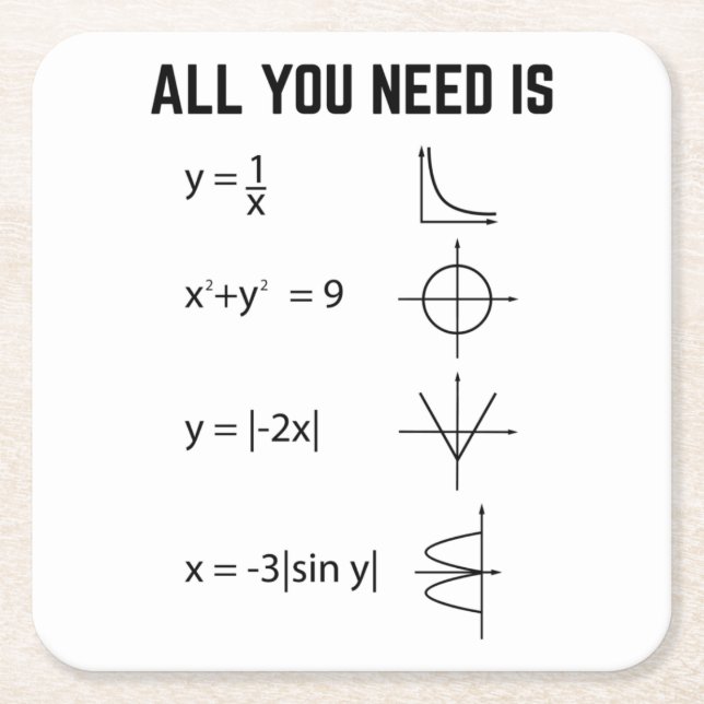 Marthematist | Math Teacher Mathematics Gifts Square Paper Coaster (Front)