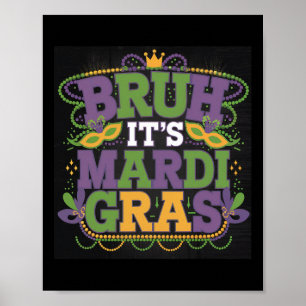 Marti Gras Beads Nardi Gr Costume In My Mardi Gras Poster