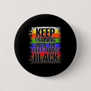 Martial Artist Black Belt - Tae Kwon Do - Karate  6 Cm Round Badge