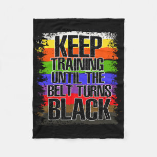 Martial Artist Black Belt - Tae Kwon Do - Karate Fleece Blanket