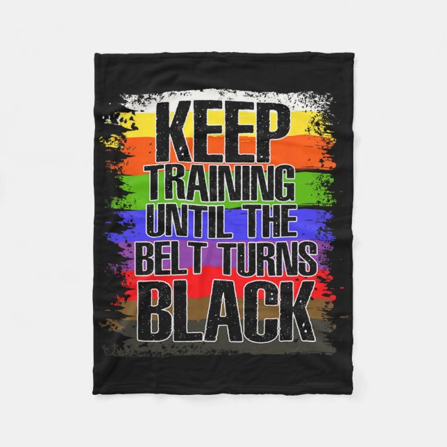 Martial Artist Black Belt - Tae Kwon Do - Karate  Fleece Blanket (Front)